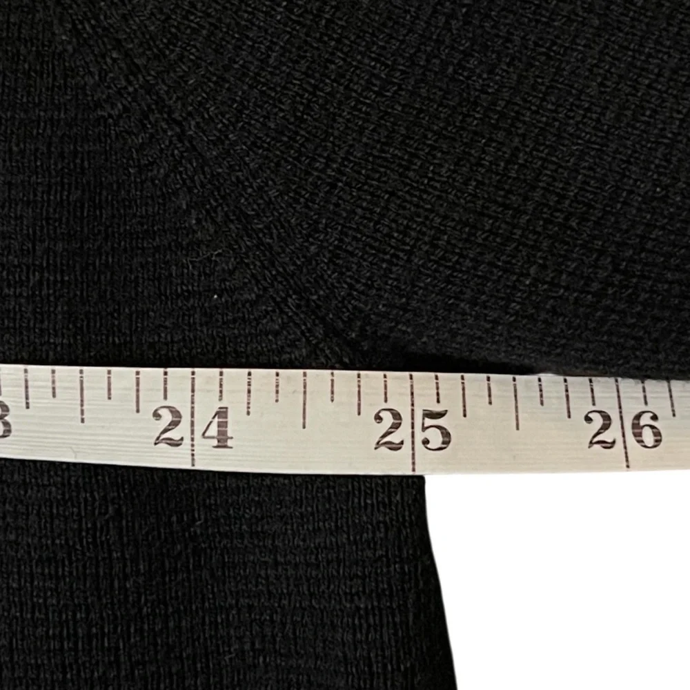 J.Crew Black Wool‎ Blend Open Cardigan Blazer Jacket XXL Plus Sz Minimalist Chic